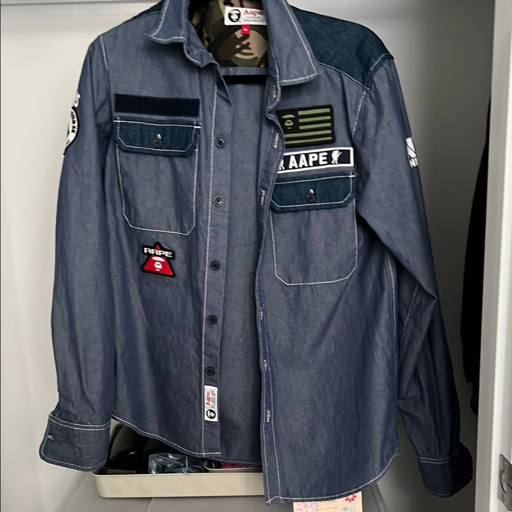 Aape by A Bathing Ape button down shirt